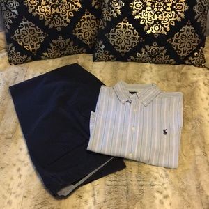 Ralph Lauren Classic Fit Striped Oxford